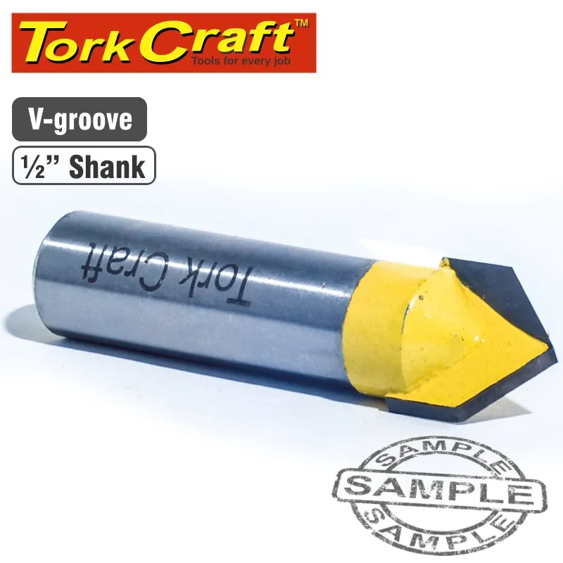 TORK CRAFT ROUTER BIT V GROOVE 90 DEGREE 5/8' CKP703