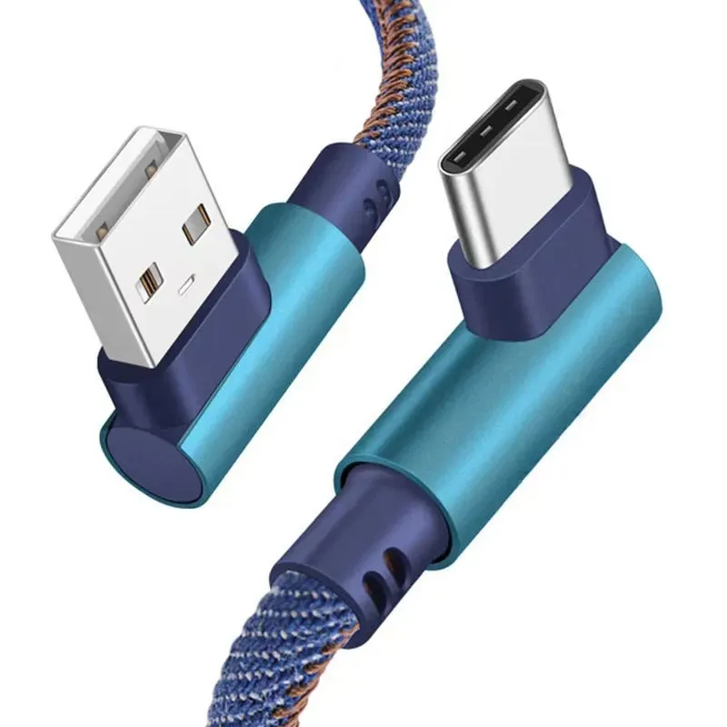 USB Cable Type C 90 Degree Right Angle 1 Meter