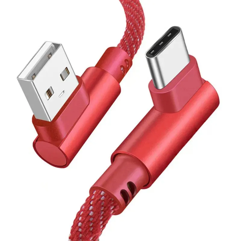 USB Cable Type C 90 Degree Right Angle 1 Meter