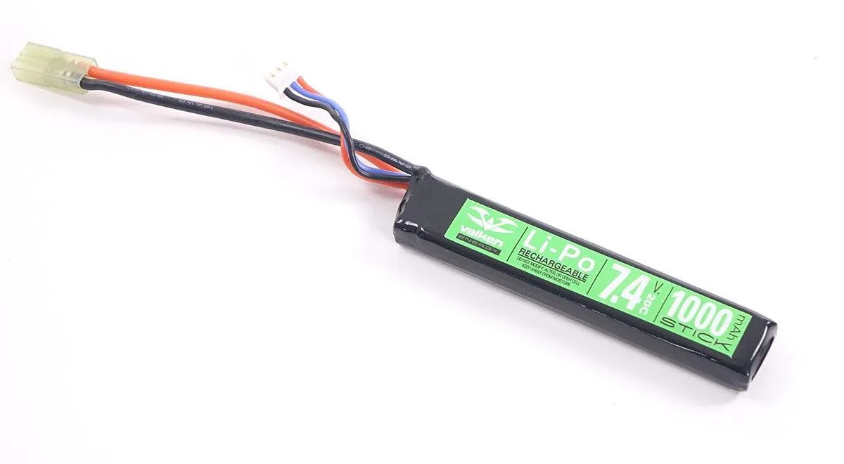 Valken 7.4v 1000mAh Stick Lipo Battery