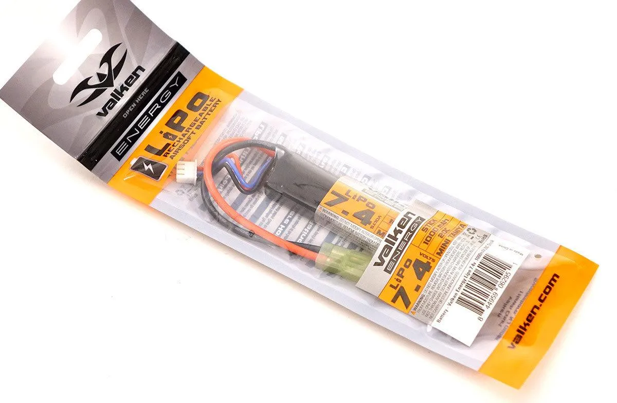 Valken 7.4v 1000mAh Stick Lipo Battery