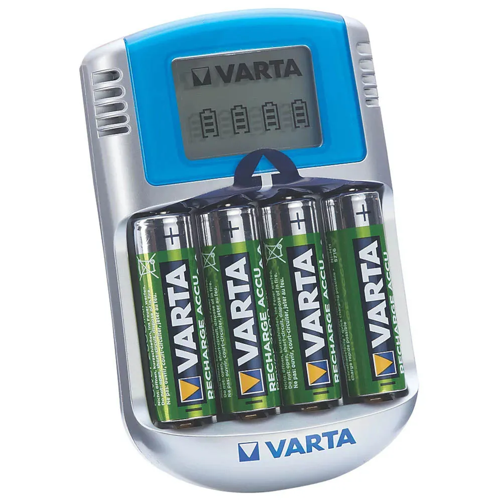 Varta Fast Battery Charger 57170201451 Backlit LCD Display 2600 mAh AA 100V 240V