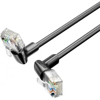 Vention Cat6A UTP 10Gbps High-Speed Ethernet Patch Cable with 500MHz Bandwidth and Right Angle Rotating RJ45 Connectors for Computers and Network Devices PC Laptop Wi-Fi Access Point Router and more