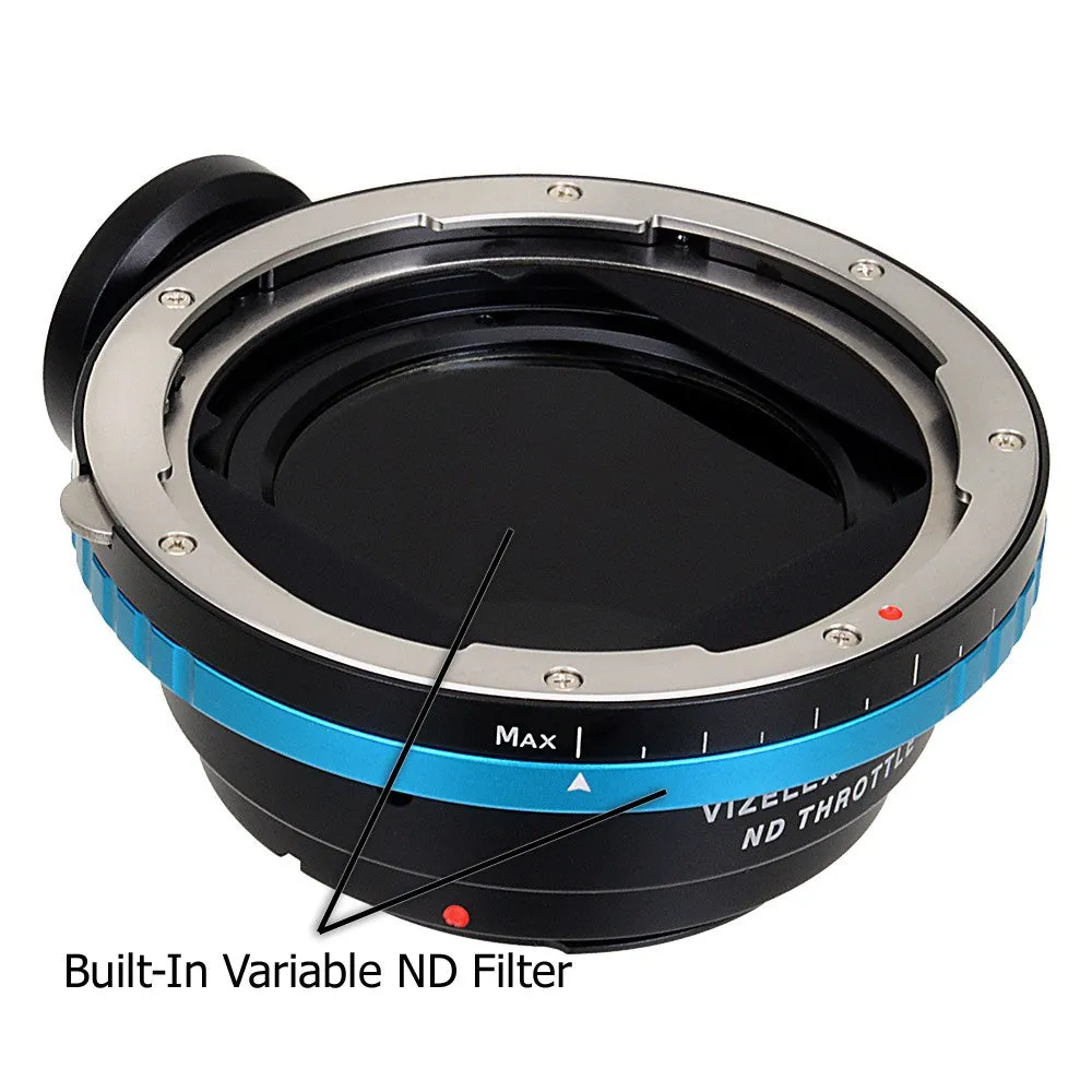 Vizelex ND Throttle Lens Mount Adapter - Hasselblad V-Mount SLR Lenses to Canon EOS (EF, EF-S) Mount SLR Camera Body with Built-In Variable ND Filter (2 to 8 Stops)