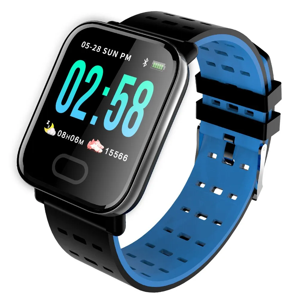 VOULAO A6 Smart Watch Men Women Heart Rate Monitor Sport Fitness Tracker Waterproof Smartwatch For IOS Android Sport Wristband