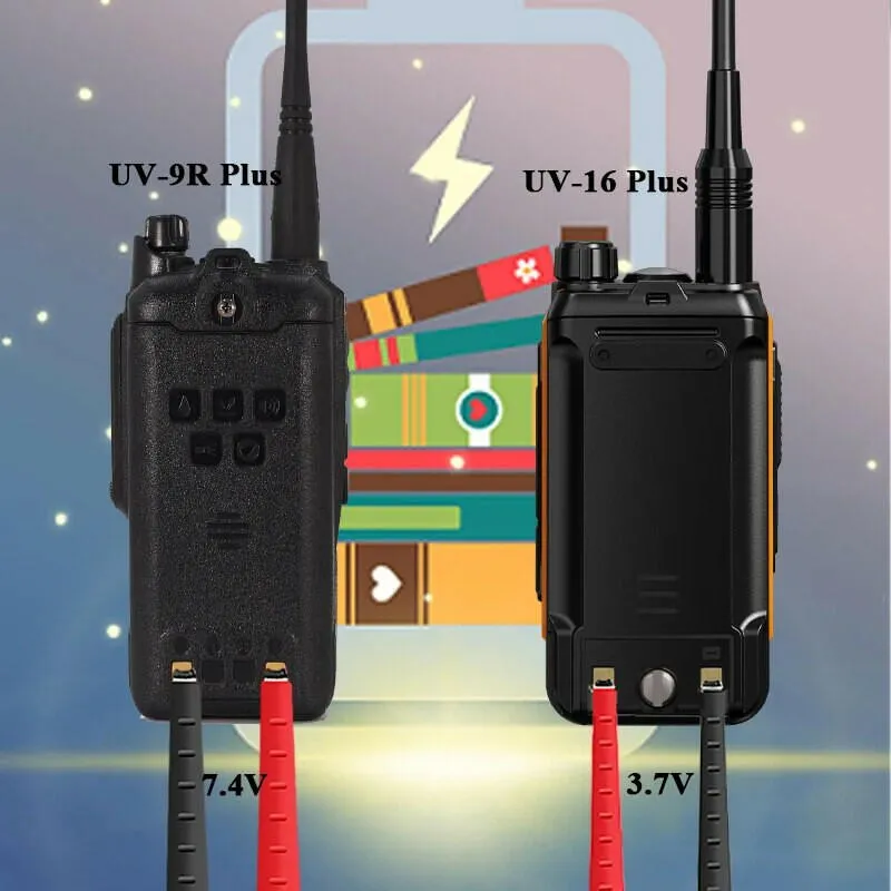 Walkie Talkie Universal USB Charger Cable 3.7V-7.4V For UV-K5 Baofeng TYT KENWOOD WOUXUN Radio UV-16 UV-5R Battery Accessories