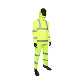 West Chester 4033/XXXXL ANSI Type R Class 3 Three-Piece Rainsuit