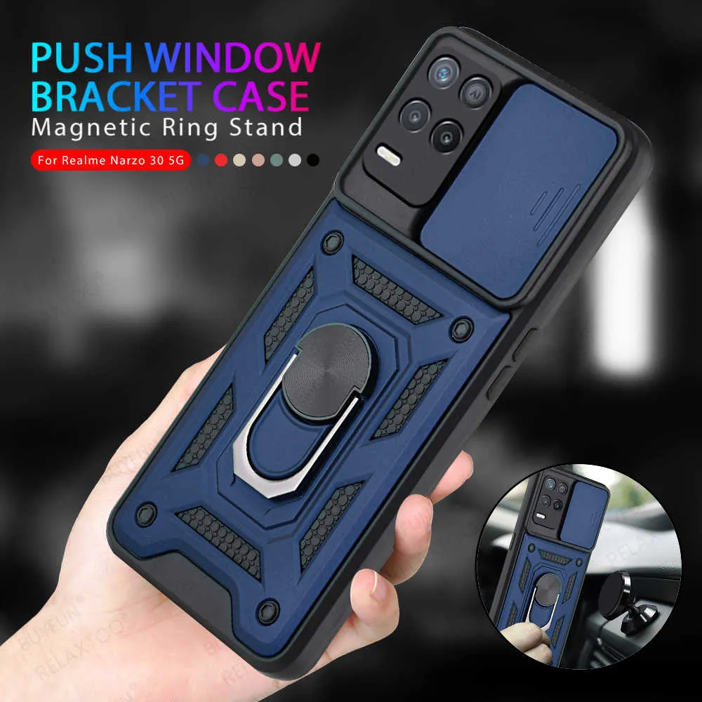 Window Push Ring Armour Case | Realme