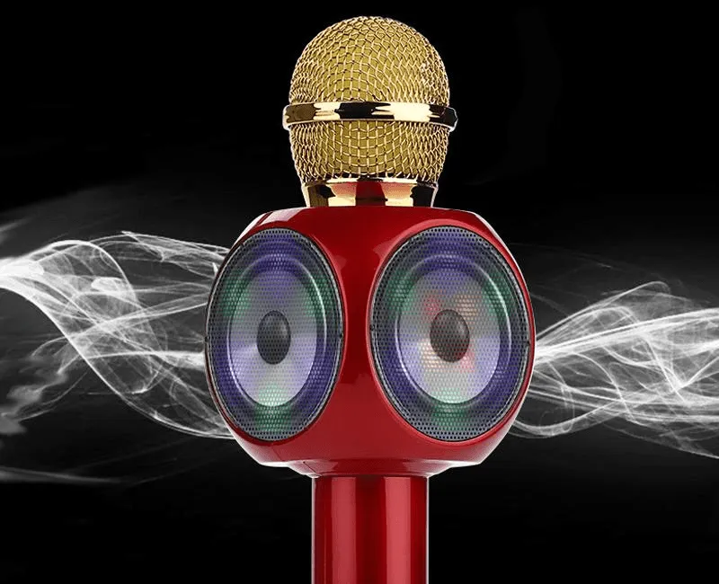 Wireless Bluetooth Microphone Karaoke With LED Light WS-1816