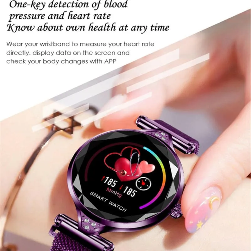 Womens Fashion Smart Watch with Elegant Diamante Strap