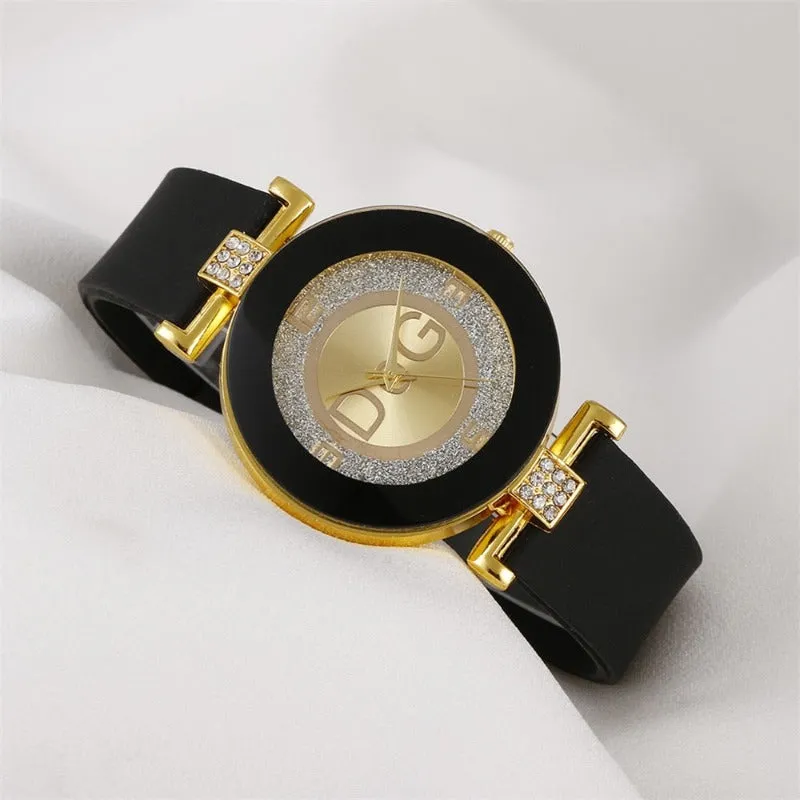 Women's Minimalist Designed Silicone Strap Watch