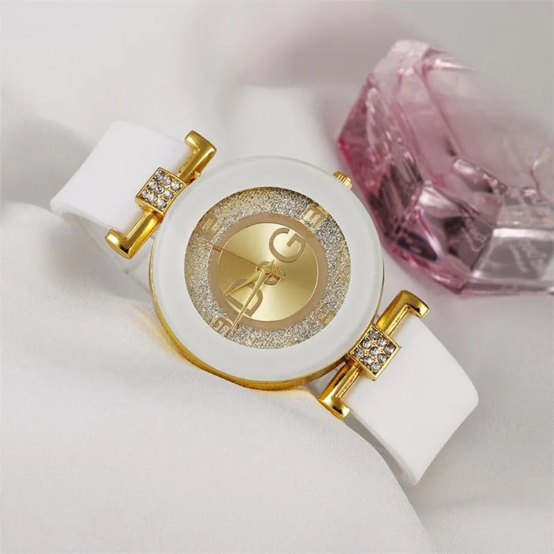 Women's Minimalist Designed Silicone Strap Watch