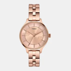 Women's Pink Analog Stainless Steel Watch TWEL14808