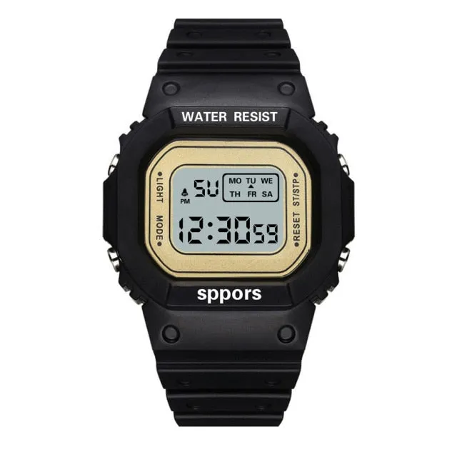 Women's Transparent Digital Sports Watch