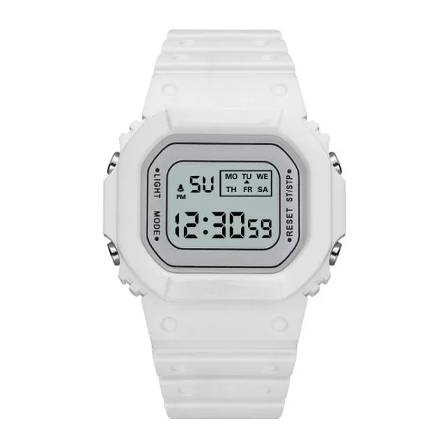 Women's Transparent Digital Sports Watch