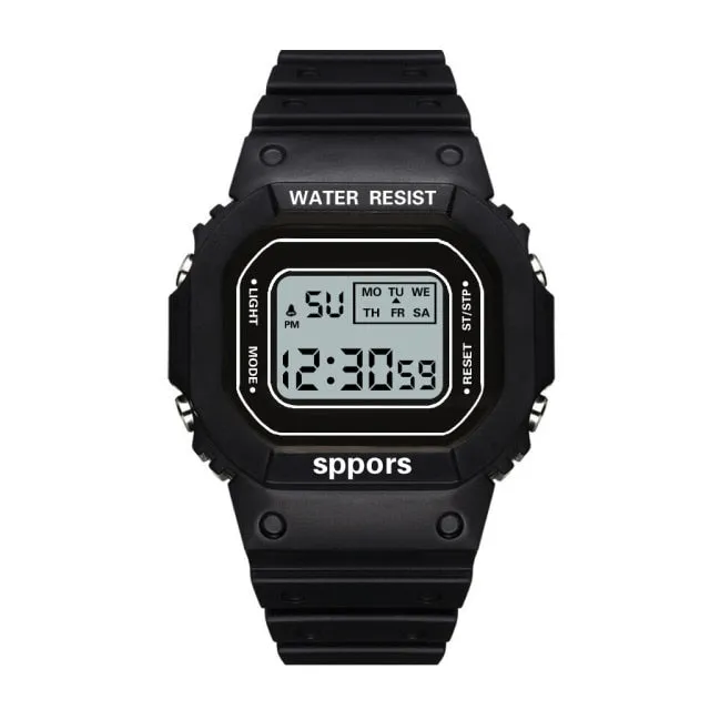 Women's Transparent Digital Sports Watch