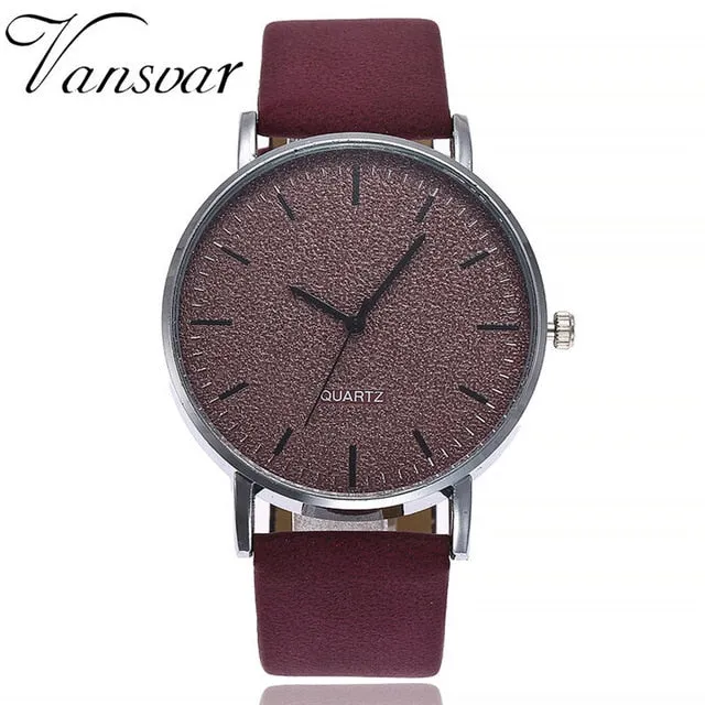 women's watches brand luxury fashion ladies watch women leather 7 colors Grind Clock dial Clock Wristwatch Relogio Masculino #7