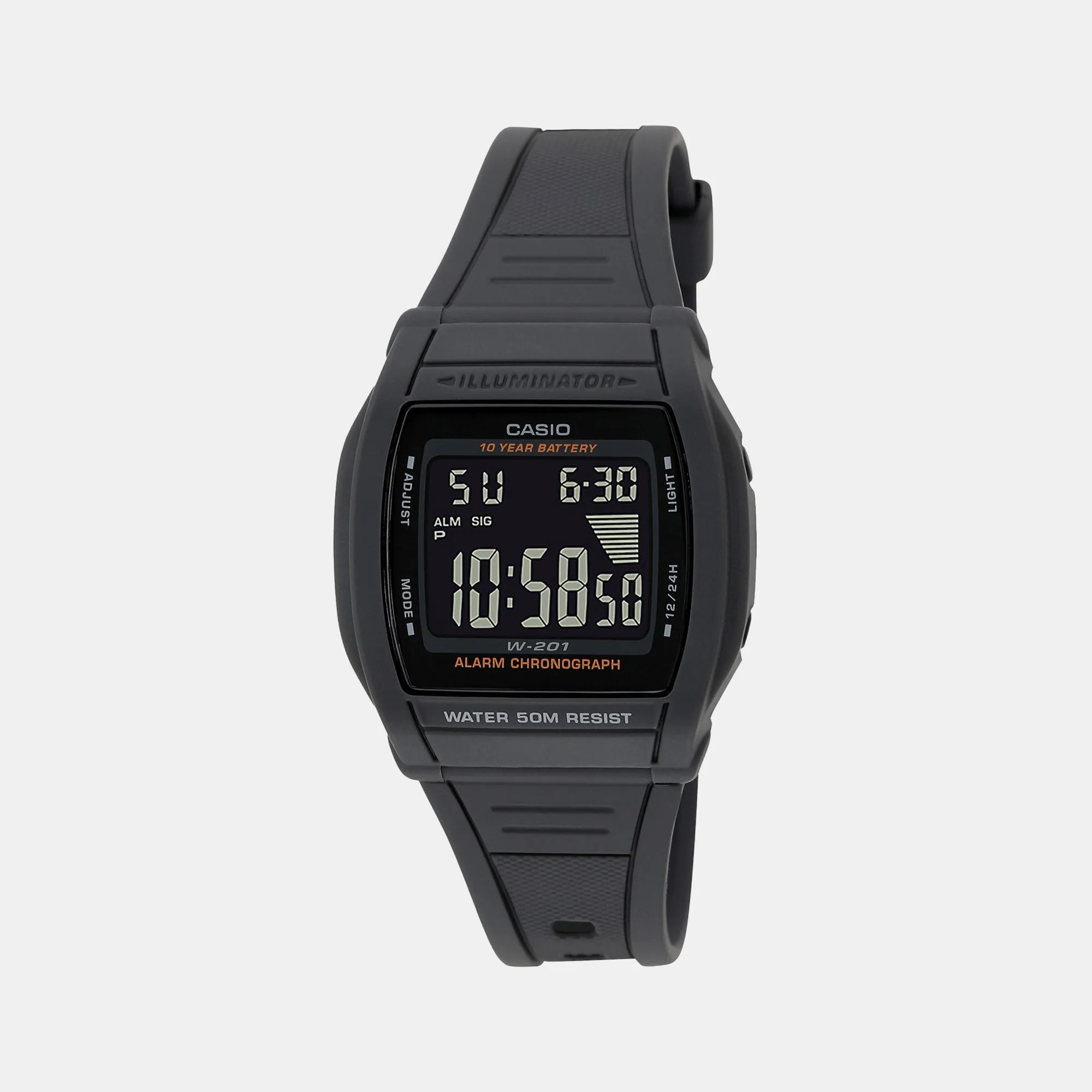 Youth Black Unisex Digital Resin Watch I126 - W-201-1BVDF